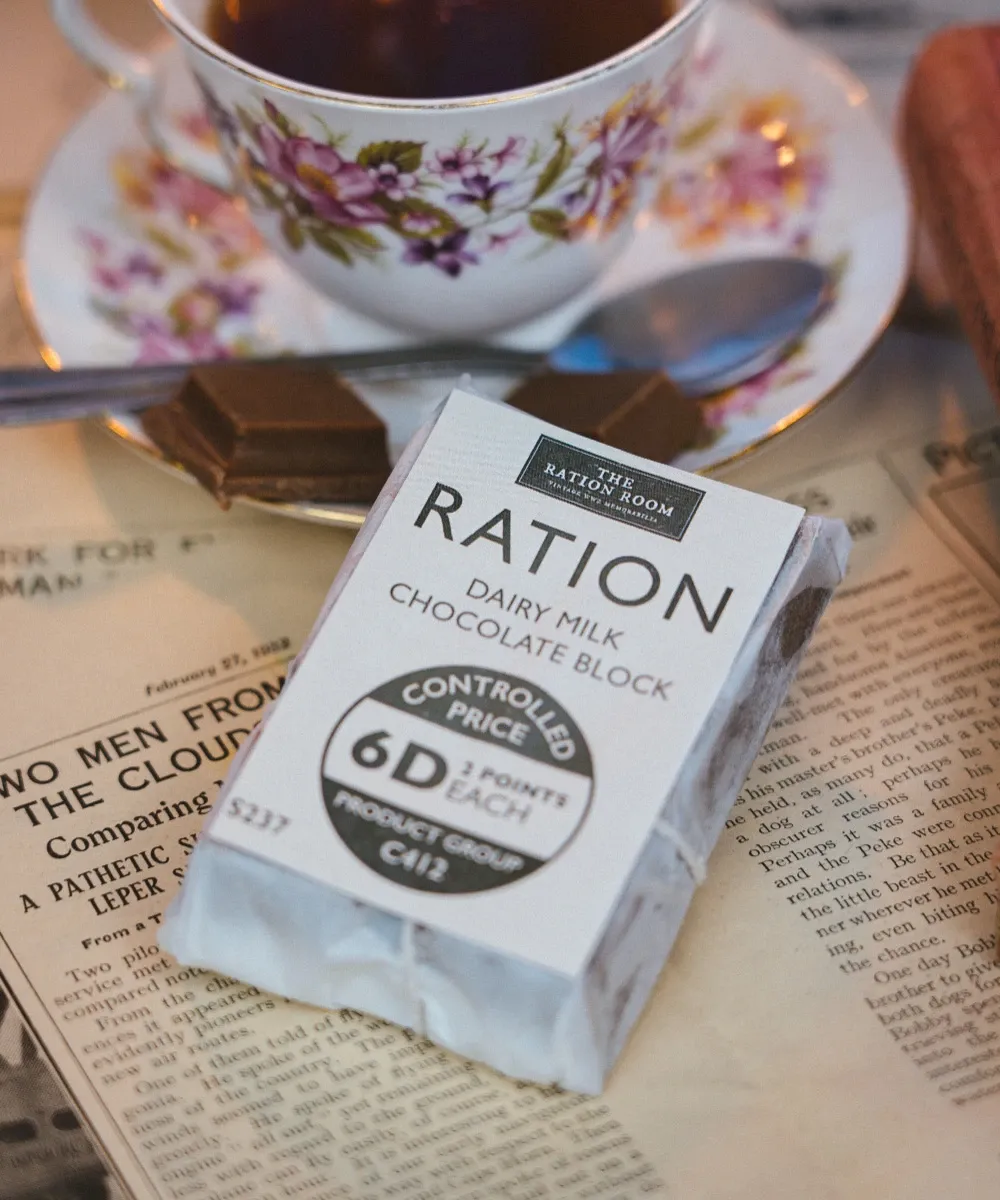 British Ration Chocolate Bars in World War Two (WW2): A Historical Overview 2 Dairy Milk Ration Chocolate Bar by The Ration Room.