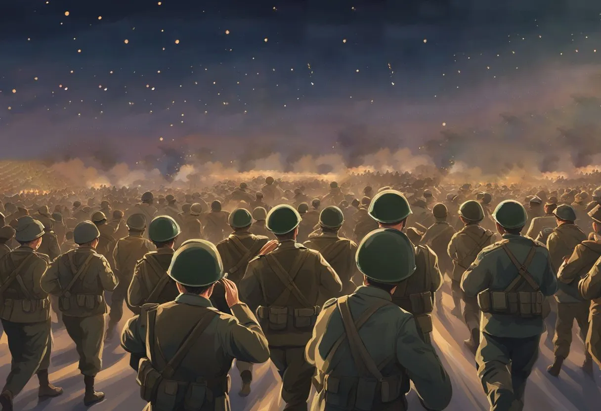 When Did WW2 End? 3 When did WW2 end? Image of soliders walking into distance