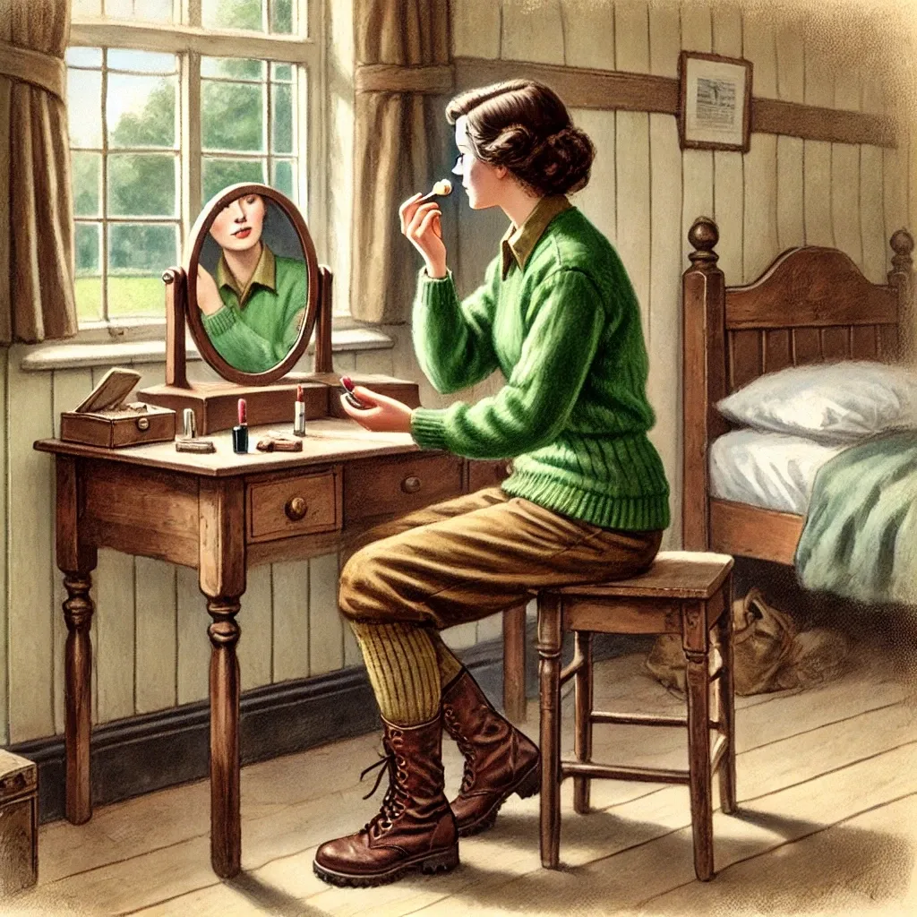 What was the Women’s Land Army? Britain’s Unsung Wartime Heroes 3 The Ration Room.25.53 A vintage style illustration of a Womens Land Army member in Britain during World War II. She is wearing a green jumper brown breeches and sturdy l