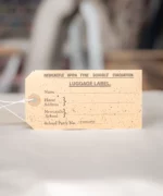Newcastle Wartime Evacuee Label