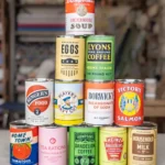 12 WW2 Food Can Replicas